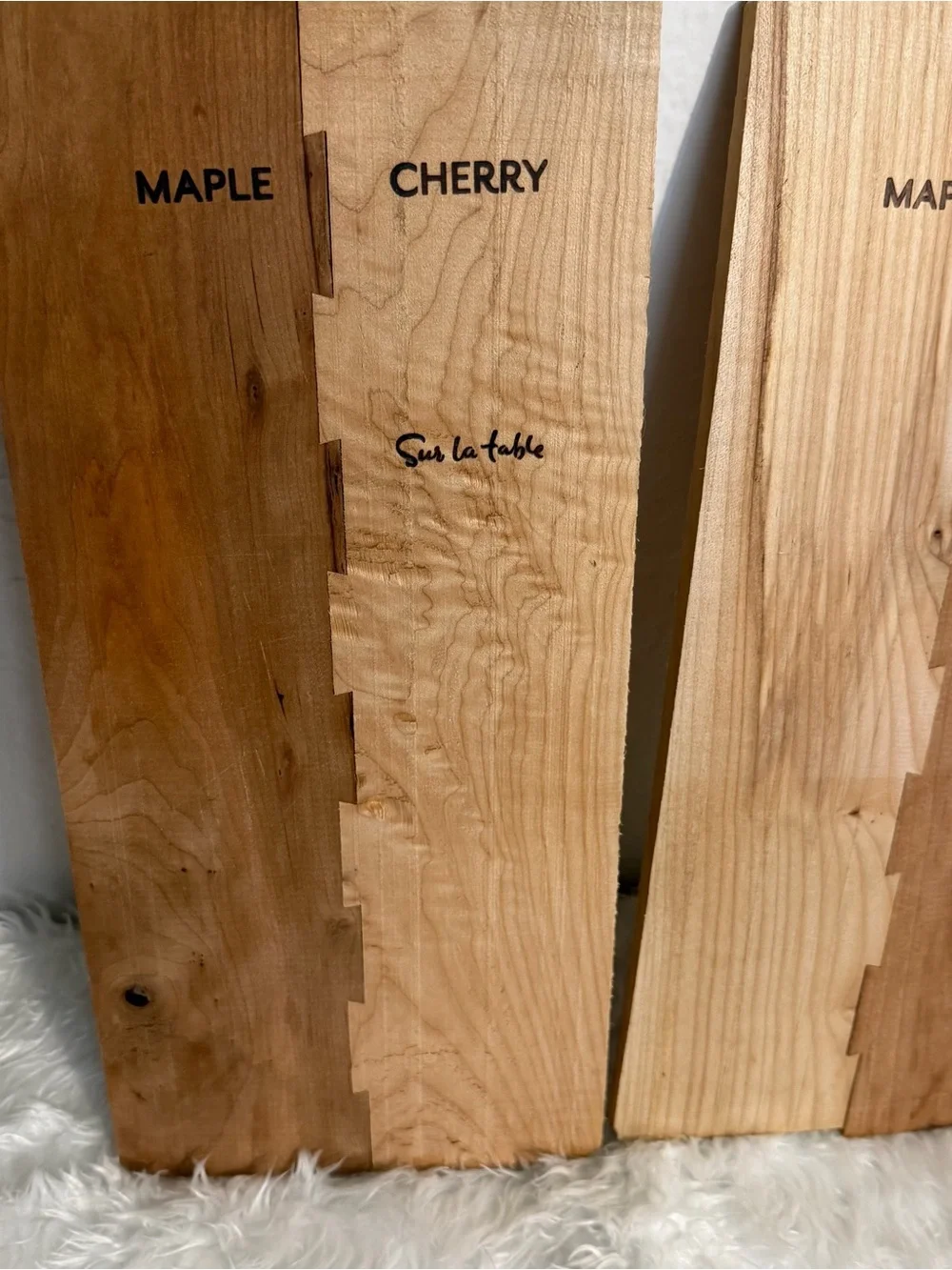 Sur la table duo Maple & Cherry Wood/ Grill/Charcuterie Boards - Set of 2